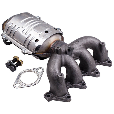 Cast Iron MaXpeedingrods Exhaust Manifold &amp; Headers With Catalytic Converter For Kia Rio Rio 5 1.6L 06-11